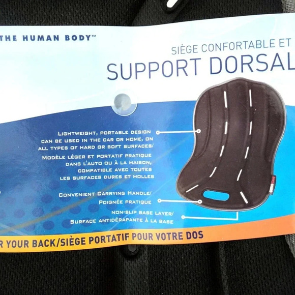 ObusForme Homedics Seat Back Boost  Posture Seat Dorsal Health New - Picture 6 of 6